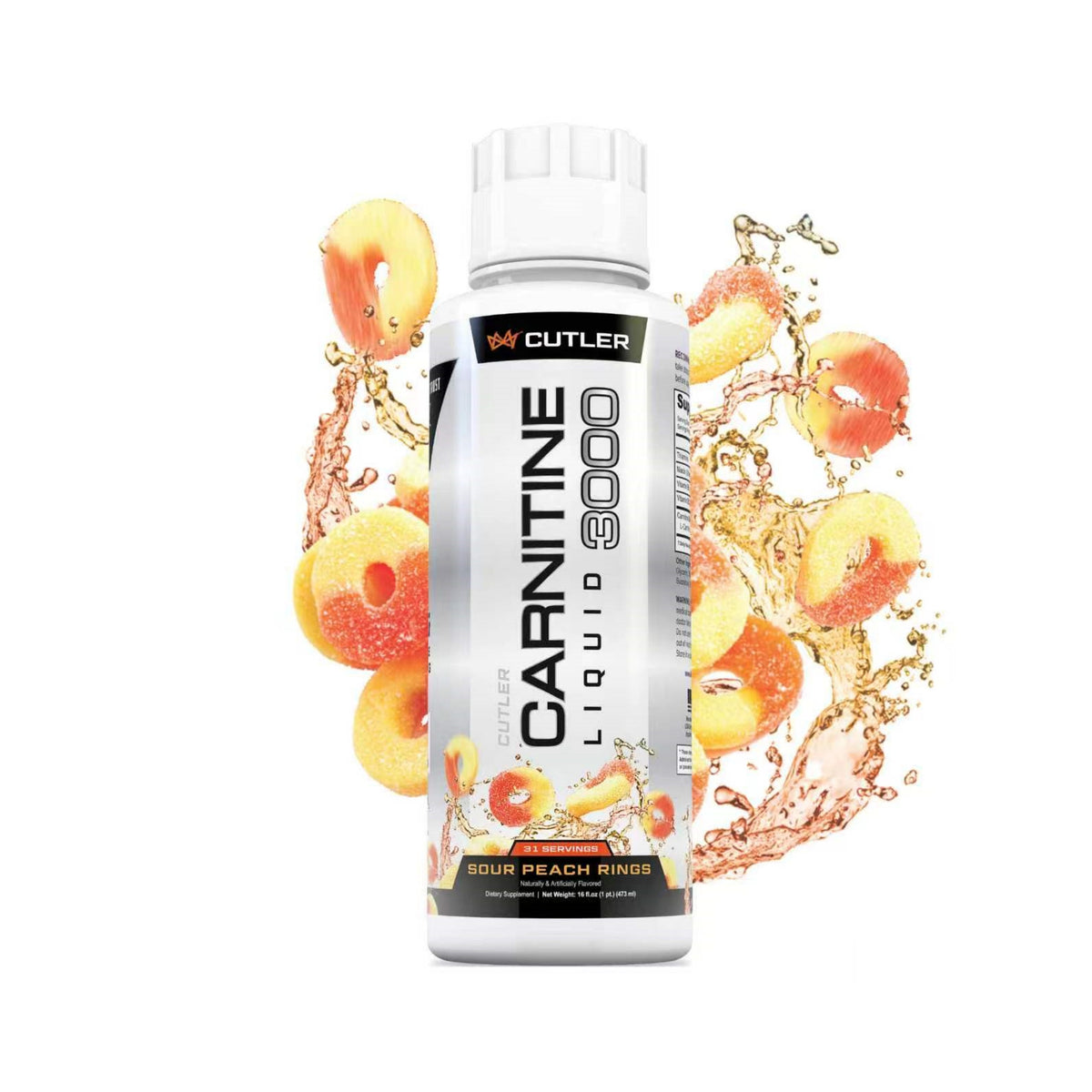 Cutler Nutrition Liquid L-Carnitine Fat Burner Supplement with Acetyl L-Carnitine & L-Carnitine Tartrate - Fat Burner Formula for Optimal Absorption, Energy & Muscle Support